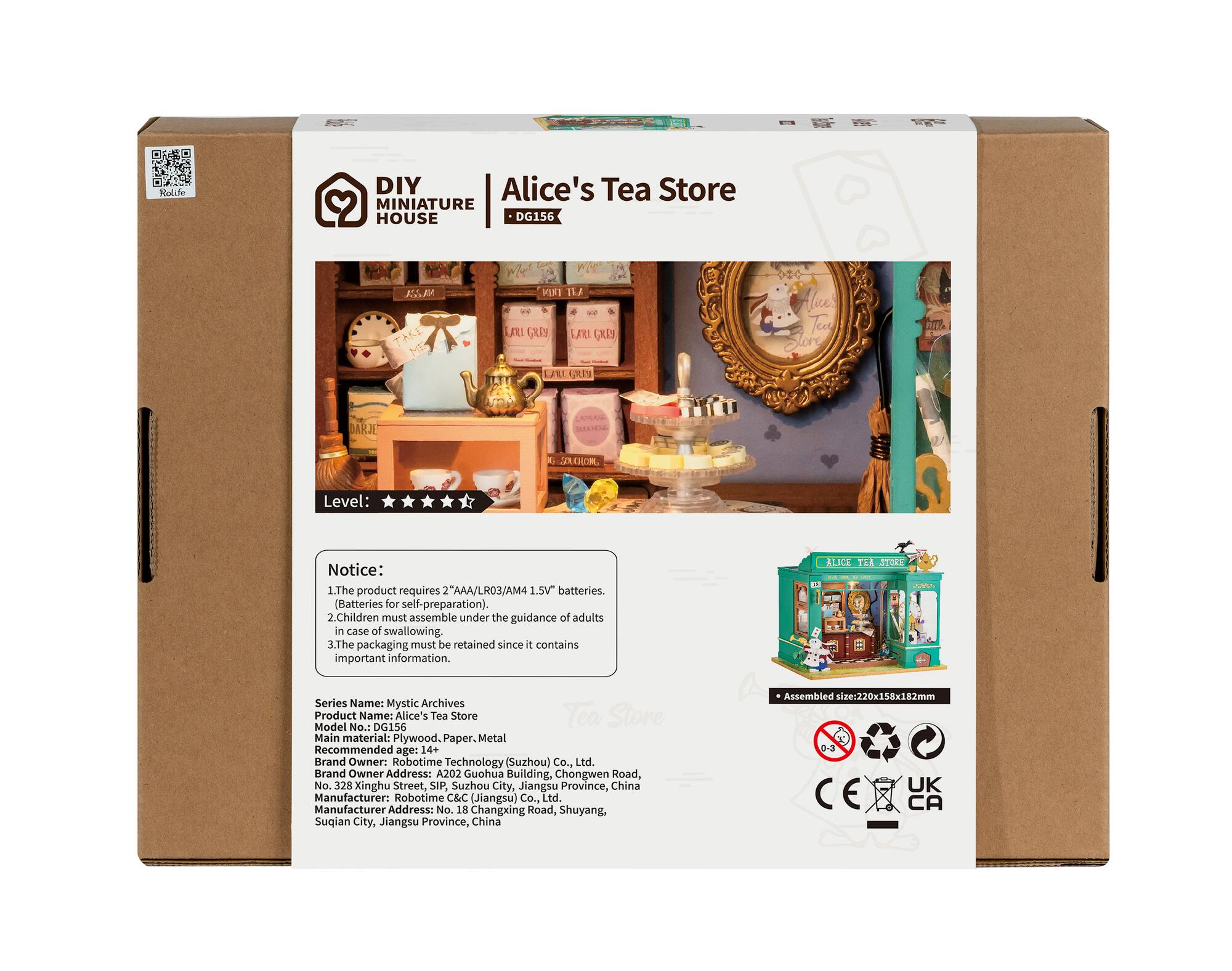 Rolife® Alice's Tea Store DIY Miniature House Kit
